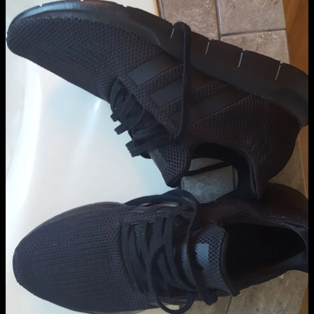 All Black Adidas shoes